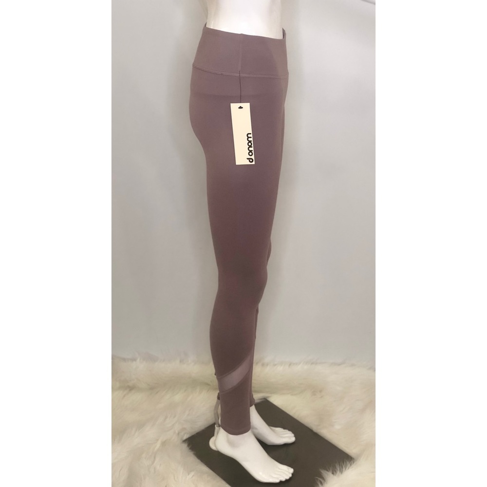 Mauve violet full-length athletic casual leggings - Picture 5 of 8